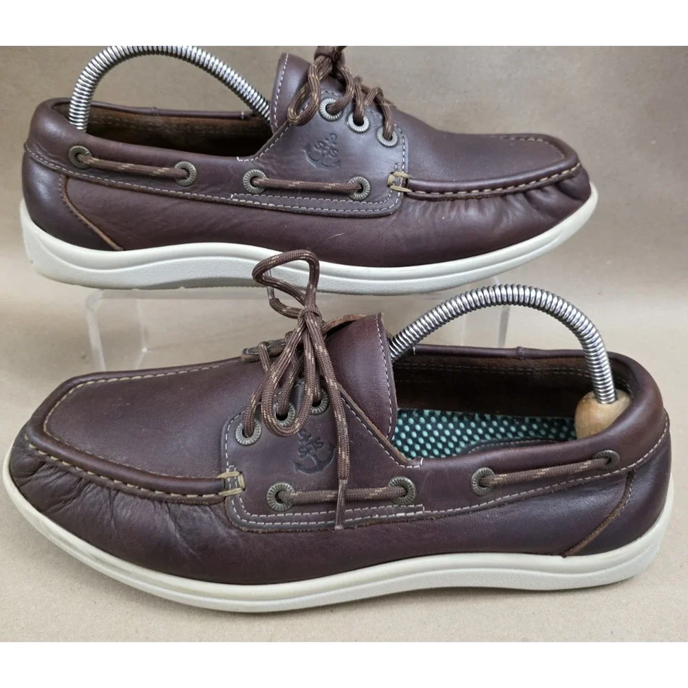 SAS Boat Shoes (Sz 9.5 W) Decksider Lace Up Tripad Comfort MoccasinUSA WIDE